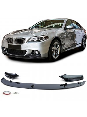 Přední spoiler BMW 5 F10/F11 (pro M nárazník) – černý lesklý